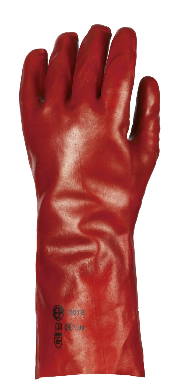 GANTS PVC ROUGE TOUT ENDUITS 36CM - COVERGUARD